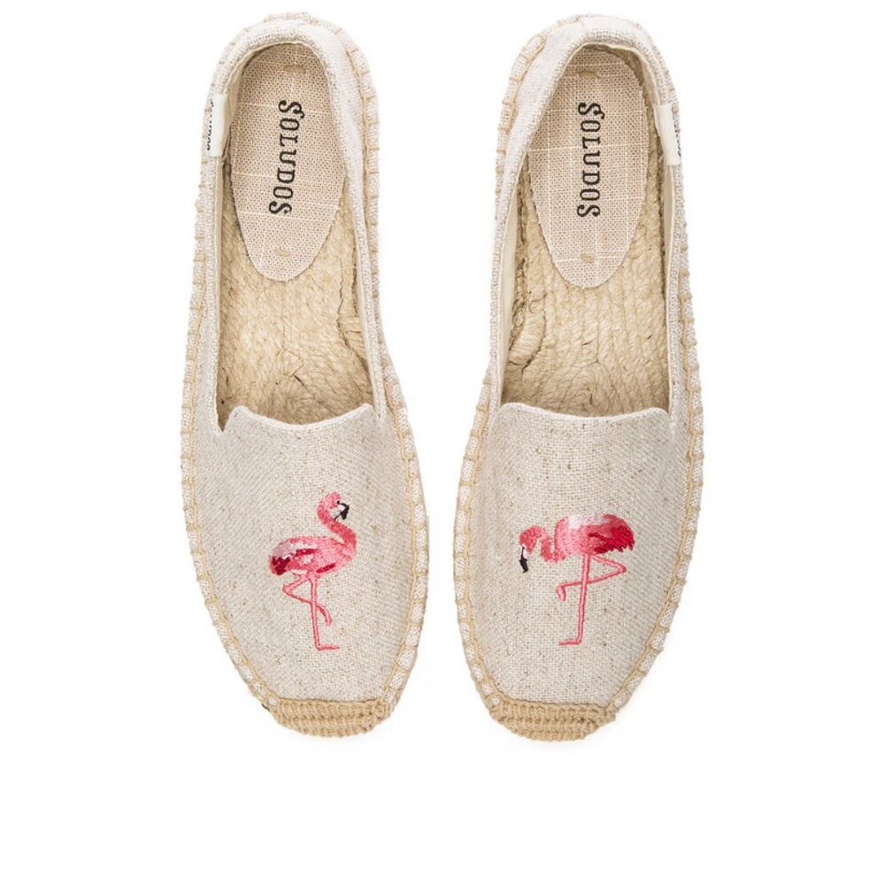 NWOT Soludos Size 5.5 Espadrilles Flammingo
